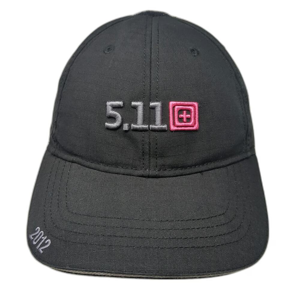 5.11 Tactical Baseball Cap Black One Size 2012 Pink Logo Strapback Cotton Hat